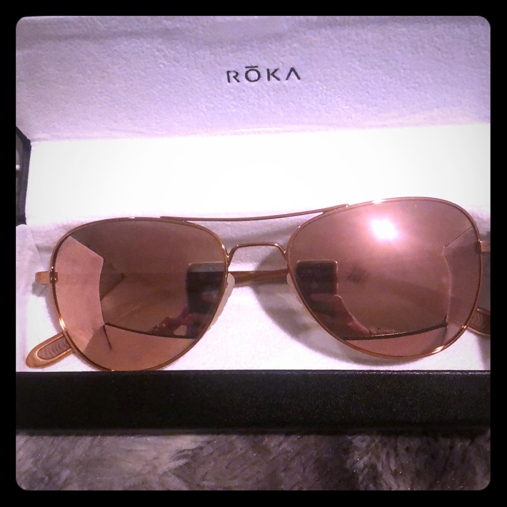 RōKA Rose Gold Sunglasses